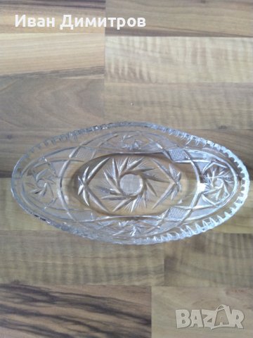 Старинна кристална фруктиера/Antique crystal fruit bowl