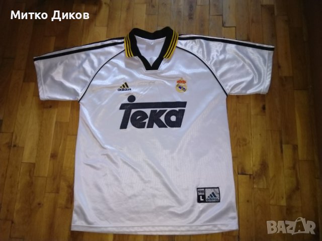 Реал Мадрид футболна тениска домакини 1998 г. №7 Раул размер Л