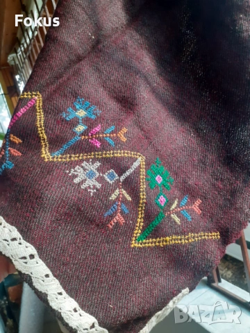 Автентична стара вълнена престилка за народна носия, снимка 3 - Антикварни и старинни предмети - 53295134