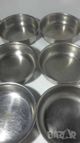 Лот 9 метални купи без дръжки, снимка 3 - Прибори за хранене, готвене и сервиране - 51276652