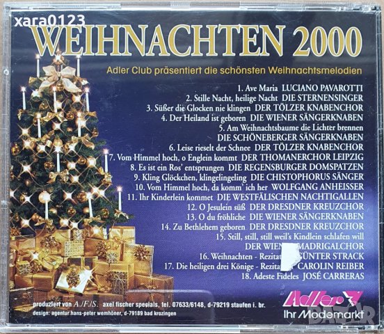 Weihnachten 2000, снимка 2 - CD дискове - 37620245