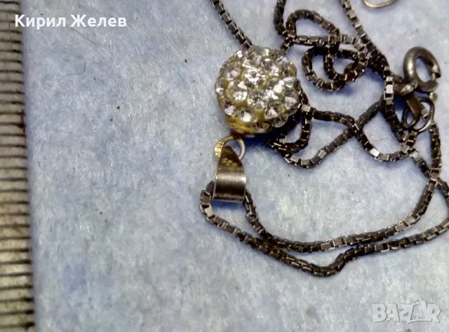 ФИНО СРЕБЪРНО КОЛИЕ ОКСИДИРАНО СРЕБРО 925 PAC с ЕМАЙЛИРАНА СРЕБЪРНА ВИСУЛКА ТОПЧЕ с ЦИРКОНИ 38698, снимка 9 - Колиета, медальони, синджири - 49704280