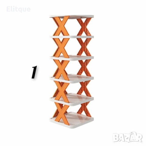 Многофункционален пластмасов стелаж за обувки, 6/7 нива, снимка 4 - Други стоки за дома - 52863417