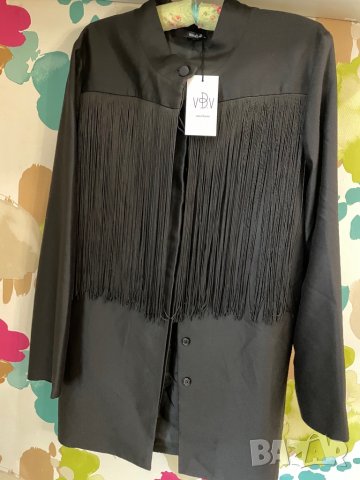 Ново сако с ресни Veronica B. Vallenes, с етикет, снимка 3 - Сака - 34895959