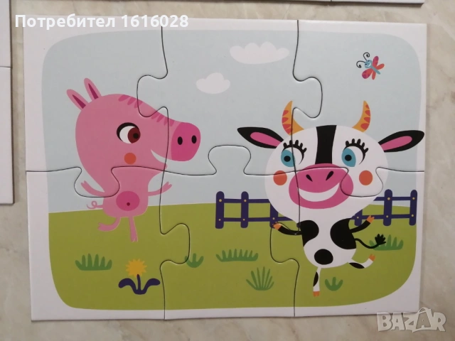 Детски пъзели с три картинки на животни 3 в 1., снимка 14 - Игри и пъзели - 42995566