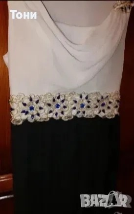 Нова Официална Рокля с Бродерия S, снимка 5 - Рокли - 52792969