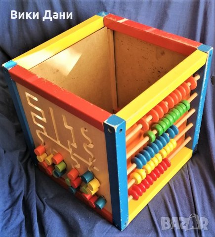 голяма дървена кутия КУБ за играчки с образователни игри по страните Швейцария, снимка 2 - Образователни игри - 30393136