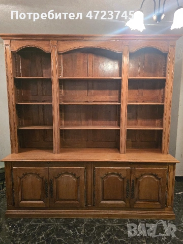 Масивна дървена секция + шкафове, снимка 2 - Шкафове - 53377616