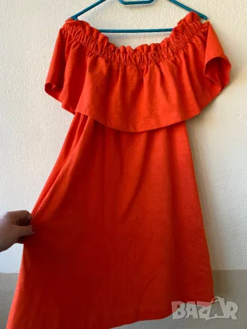 Оранжева рокля H&M , снимка 3 - Рокли - 49427691