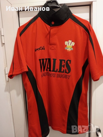 Оригинална ретро ръгби фланелка на Уелс