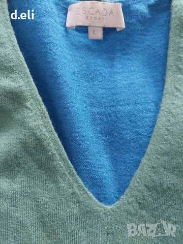 ESCADA Original Size L Фин пуловер , снимка 2 - Блузи с дълъг ръкав и пуловери - 47825515