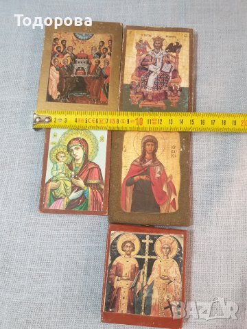 Лот 6- стари домашни икони -  5 броя, снимка 8 - Антикварни и старинни предмети - 44629509