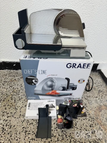 Електрически Слайсър/Резачка за Колбаси Graef Master M20EU - Домашна и Професионална Употреба, 170W!, снимка 2 - Друга електроника - 50948769