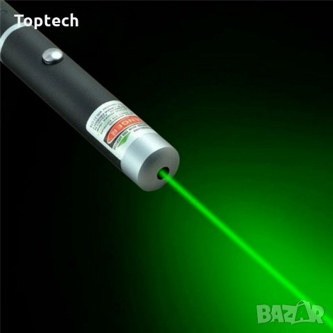 Мощен зелен лазер, снимка 1 - Друга електроника - 31917099