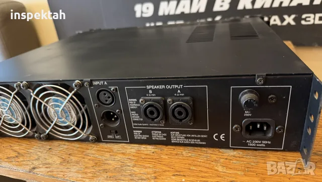 Bell SCA-2  усилвател 2x 500 W
, снимка 6 - Ресийвъри, усилватели, смесителни пултове - 56539783
