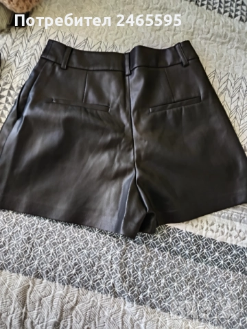 Дамски кожени панталонки , снимка 2 - Къси панталони и бермуди - 52966770