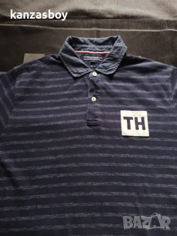 Tommy Hilfiger - страхотна мъжка тениска ХЛ , снимка 2 - Тениски - 49653897