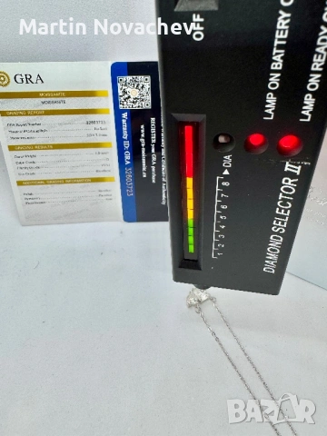 Сребърно колие с мойсанит (Диамант) 1.5 карата, снимка 13 - Колиета, медальони, синджири - 54129852