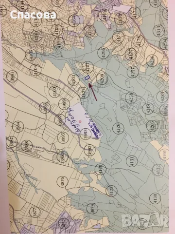 Продавам земеделска земя 4299 кв.м по 100€ кв.м, снимка 2 - Земеделска земя - 56046738