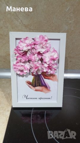 Картина с 3D цветя, снимка 5 - Декорация за дома - 39783351