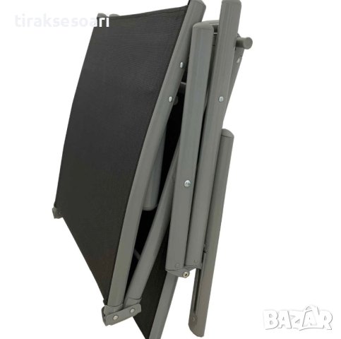 Сгъваем шезлонг от алуминий и плат Къмпинг щезлонг Плаж, снимка 3 - Градински мебели, декорация  - 42784590