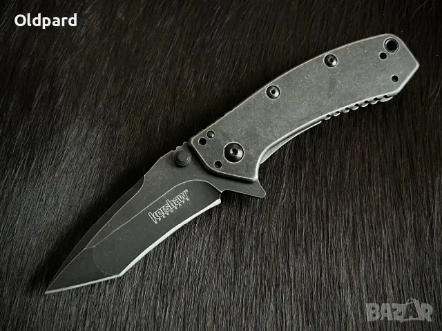 Мощен джобен сгъваем нож Kershaw Cryo Tanto Hinderer Framelock (155TBW), снимка 2 - Ножове - 48708463