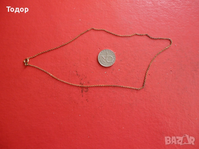 Позлатена верижка колие Amerik 9