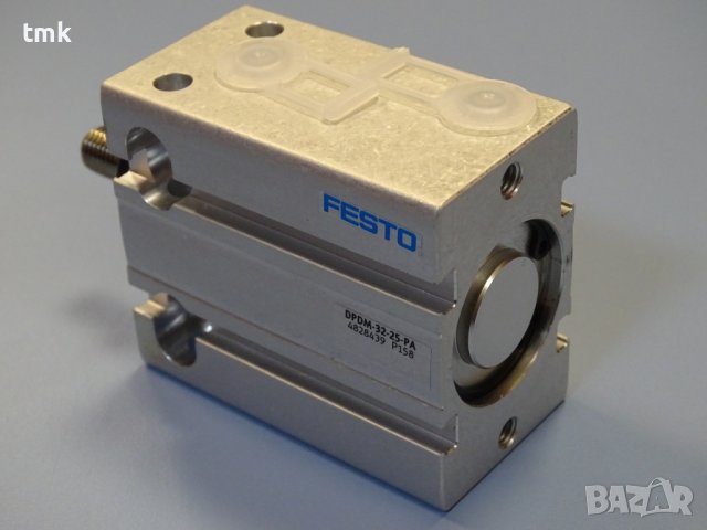 пневматичен цилиндър Festo DPDM-32-25-PA compact air cylinder, снимка 3 - Резервни части за машини - 40528364