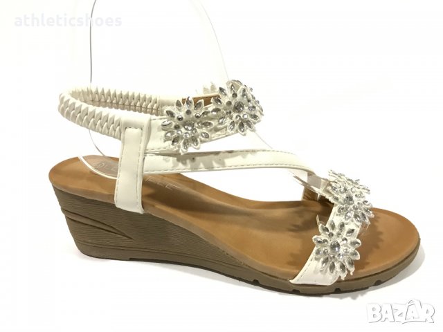 Дамски сандал с кристали на платформа-ПРОМОЦИЯ-19,99, снимка 2 - Сандали - 29207079