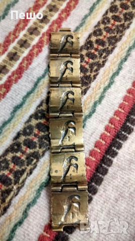 Стара месингова гривна , снимка 5 - Антикварни и старинни предмети - 44773044