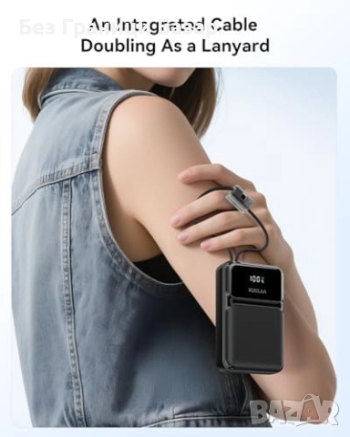 Нова Външна батерия 20000mAh 22.5W бързо зареждане за телефон и таблет, снимка 8 - Външни батерии - 52158018