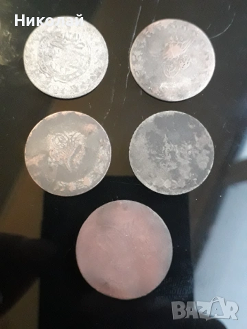 5 броя сребърни монети Османска империя, снимка 2 - Нумизматика и бонистика - 54000464