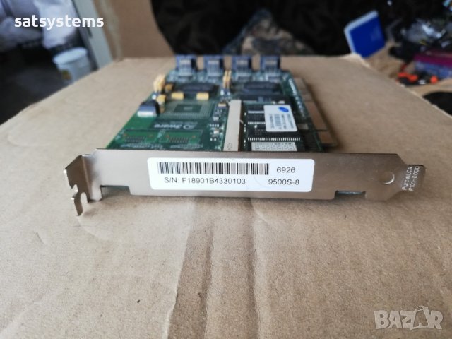 3ware Escalade 9500S 8-Port SATA II PCI-X RAID Controller Card, снимка 2 - Други - 37058494