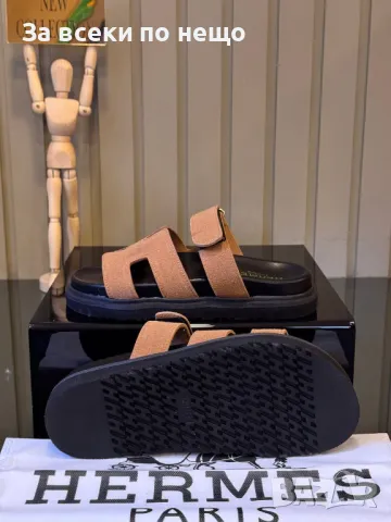 Hermes Дамски Чехли Хермес - Налични Различни Цветове Код E276, снимка 4 - Чехли - 50415392