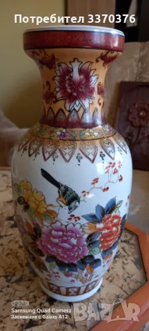 Китайска ваза-ръчно рисувана, снимка 9 - Декорация за дома - 49973452