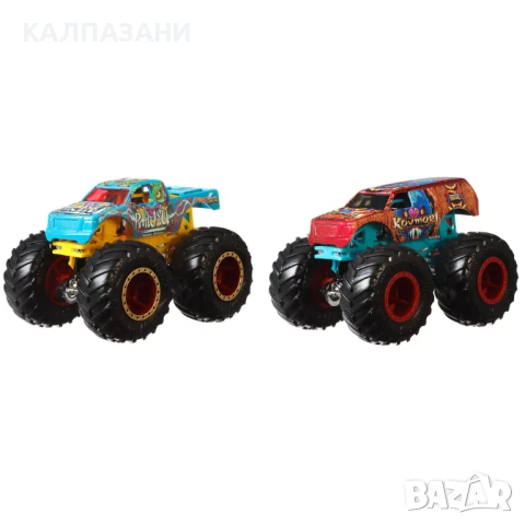 HOT WHEELS Monster Trucks Line бъги базов модел 2 бр.FYJ64 асортимент, снимка 4 - Коли, камиони, мотори, писти - 50446379