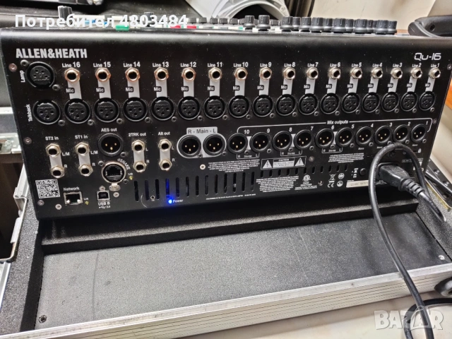 Allen & Heath Qu-16 цифров смесителен пулт с твърд кейс, снимка 8 - Ресийвъри, усилватели, смесителни пултове - 54263395
