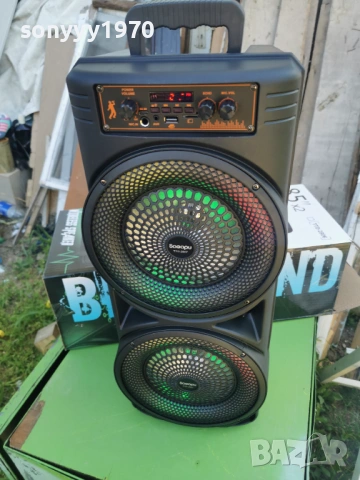 БЛУТУТ ТОНКОЛОНА С МИКРОФОН И ДИСТАНЦИЯ 2404161723, снимка 8 - Bluetooth тонколони - 54304324