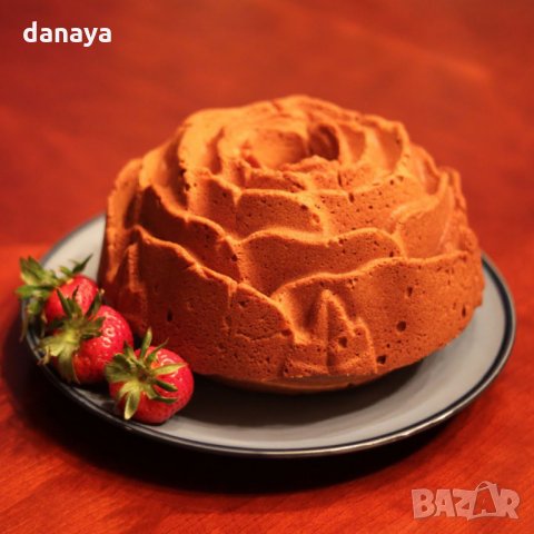 1717 Силиконова форма за кекс РОЗА форма за печене сладкиш цвете, снимка 10 - Форми - 30287480