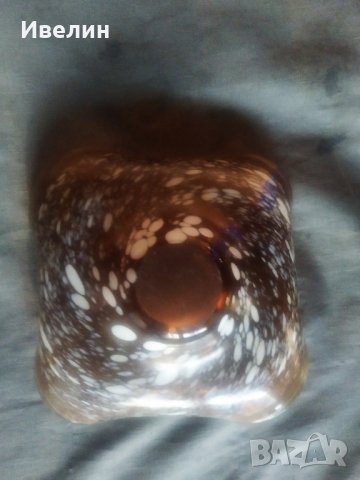 стъклена купа,фруктиера арт деко, снимка 4 - Антикварни и старинни предмети - 30461894