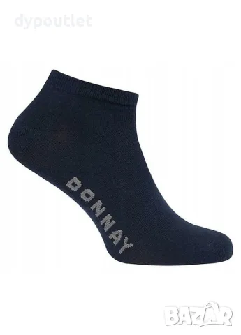 Donnay - Комплект  чорапи Trainer, 33-39 EU, Сиво/Синьо/Черно 10 броя. , снимка 3 - Мъжки чорапи - 48588876