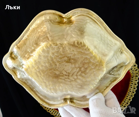 Бронзова фруктиера,купа 500 гр.,барок. , снимка 5 - Антикварни и старинни предмети - 52122750