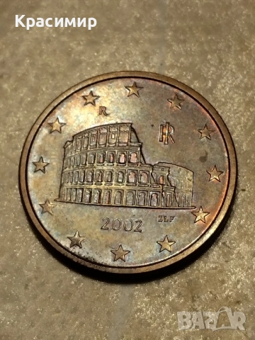 5 евро Цент .2002 г., снимка 7 - Нумизматика и бонистика - 51501533