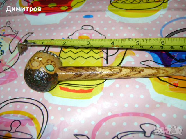 Лула от Соца ръчно рисувана, снимка 2 - Антикварни и старинни предмети - 44616237