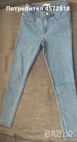 Дамски светлосини дънки Sinsay Mid Waist Skinny, размер 36 (S)