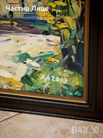 Прекрасна Картина "Трявна" на Известния Художник Калин Ангелов , снимка 6 - Картини - 52513306