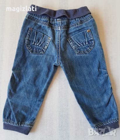 Дънки и блуза 9-12 месеца, снимка 7 - Панталони и долнища за бебе - 34286807