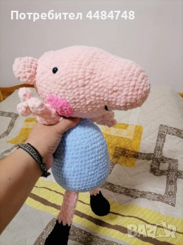 Плетена играчка Пепа, снимка 3 - Плюшени играчки - 52018695