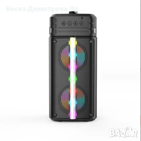 Преносима тонколона с акумулаторна батерия, микрофон и дистанционно -, снимка 7 - Тонколони - 51413436
