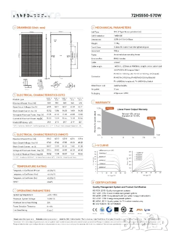 Фотоволтаичен панел Tongwei Solar 550 Wp, снимка 2 - Друга електроника - 49430795